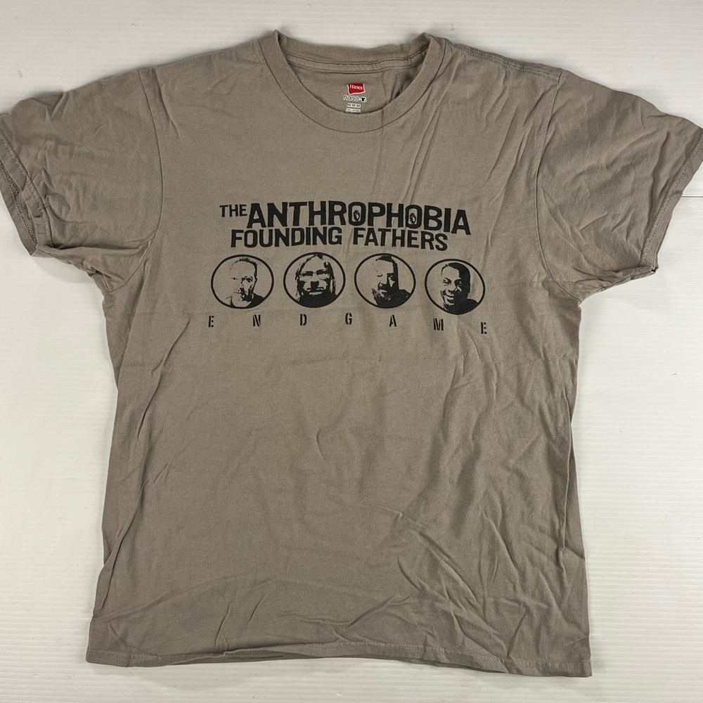 Anthrophobia Founding Fathers Graphic T-Shirt - Tan medium